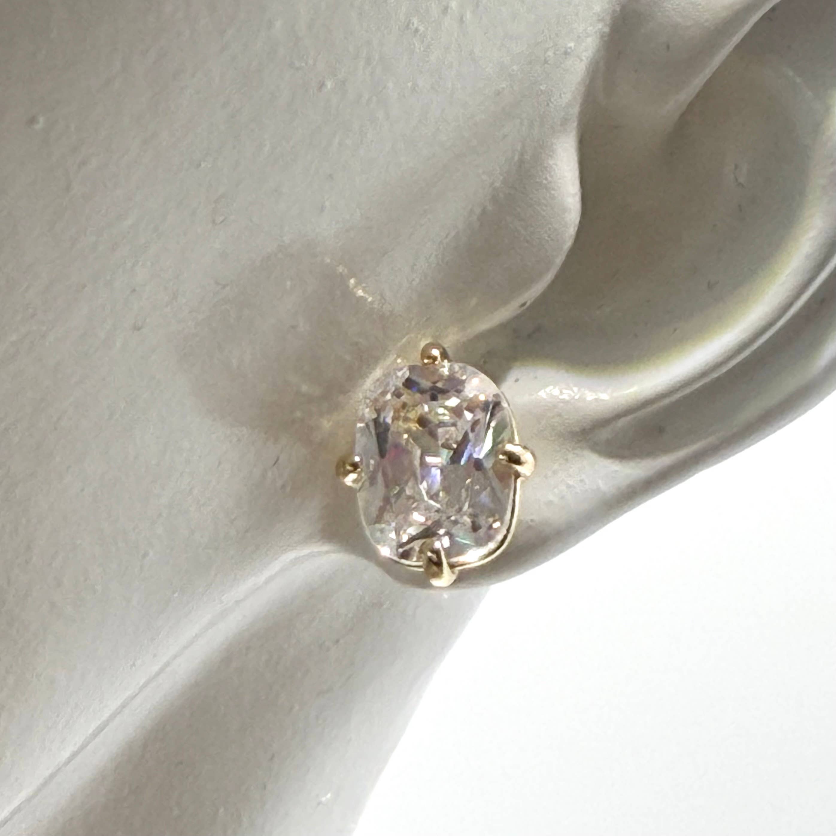 Sparkly crystal stud earrings