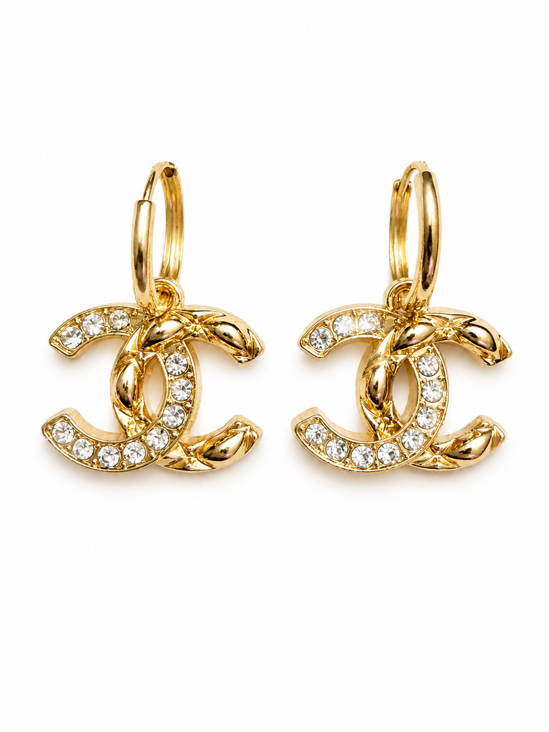 Golden Icon Hoop Earrings