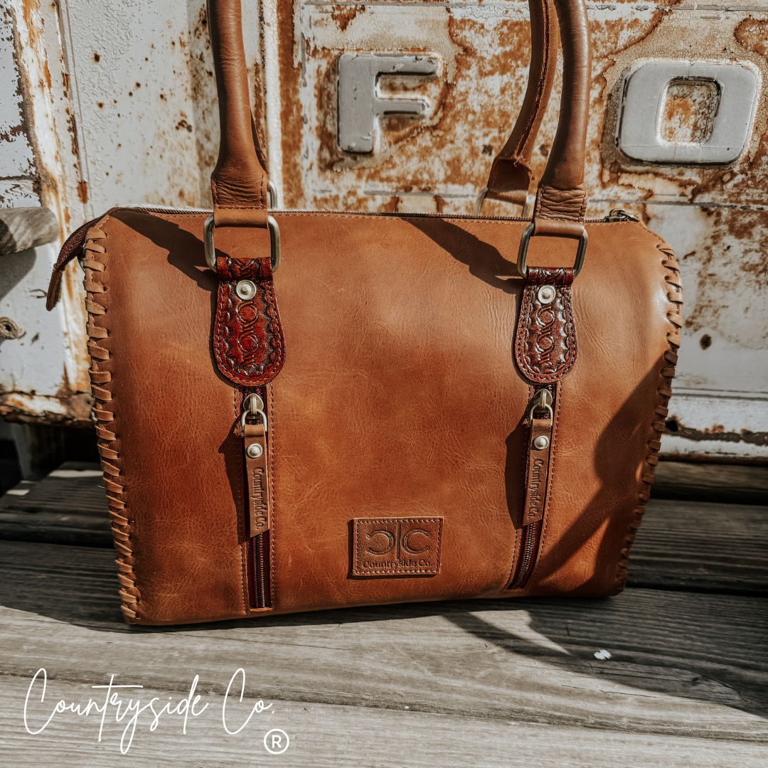 Signature Brown Cowhide Soft Speedy Bag