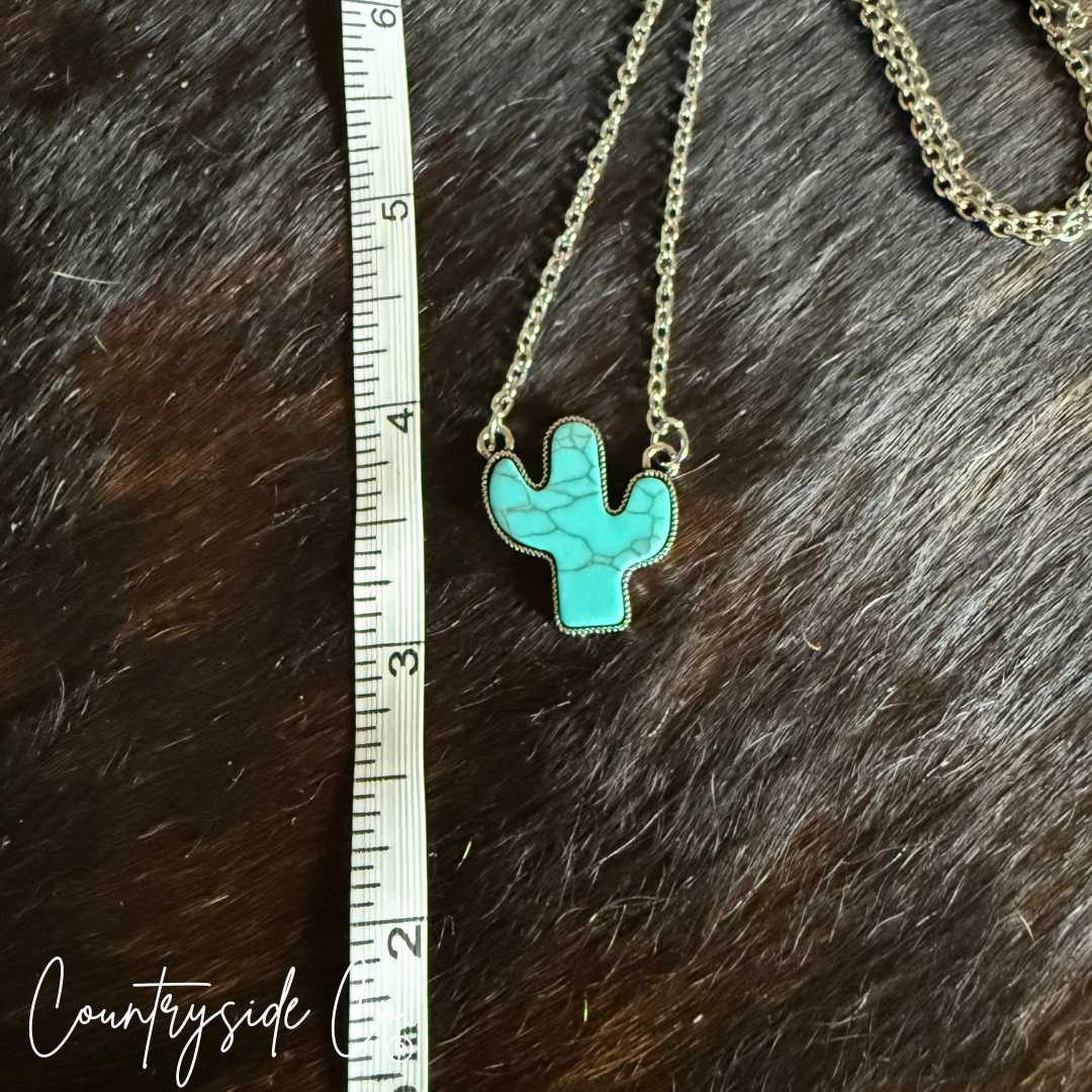 Cactus Turquoise Necklace