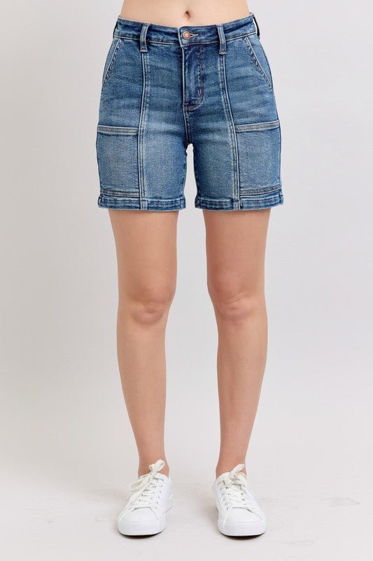 Judy Blue Full Size High Rise Denim Shorts