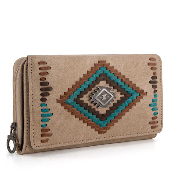 Montana West Aztec Wallet - Tan